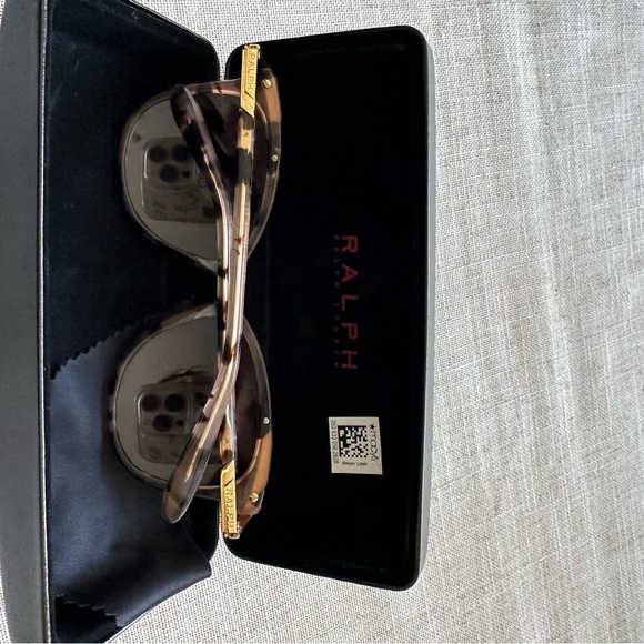 Ralph Tortoise Shell Sunglasses with Gold Accents - Picture 3 of 5